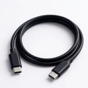 USB-C and USB-C Thunderbolt 4 100W ケーブル 0.7m ブラック 100W出力 8K対応 40 Gbps 高速データ転送 iPhone 16 / 15 MacBook Air Pro iPad Pro/Air 他対応