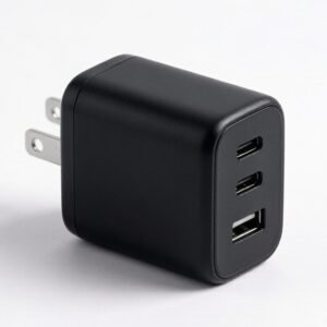 65W 4ポート USB-C PD充電器 PowerPort 互換品 USB-C×2 USB-A×2 GaNIII(窒化ガリウム) にも対応 1.5mの電源 ケーブル付き PSE技術基準適合iphone16-8/GalaxyS23-S8/Xperia/Android/Pixel Pro/Macbook Pro/iPad Pro/Switch 各種USB機器対応