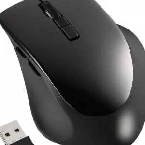 バッファロー マウス ワイヤレス 静音 5ボタン dpi切替 BlueLED ブラック BSMBW325BK