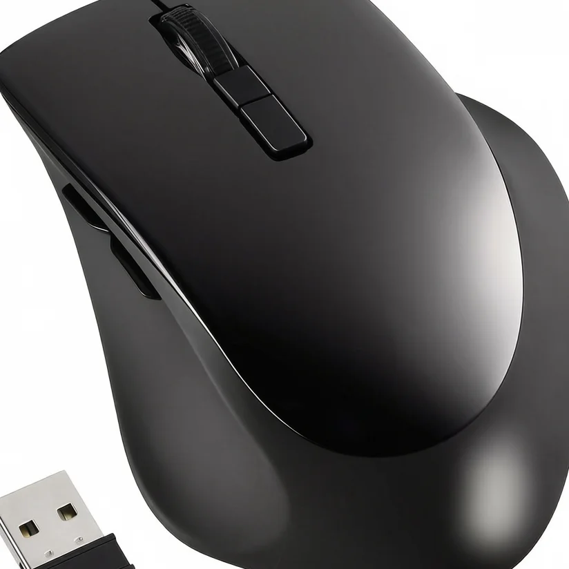 バッファロー マウス ワイヤレス 静音 5ボタン dpi切替 BlueLED ブラック BSMBW325BK