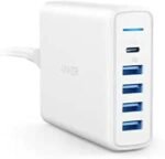 Anker PowerPort I PD - 1 PD & 4 PowerIQ | (Power Delivery対応 60W 5ポート USB-C急速充電器)