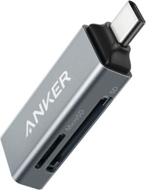 Anker SDカードリーダー USB C、デュアルスロット USB Type C - Micro SDカードアダプター。 | iPhoneとノートパソコン用、