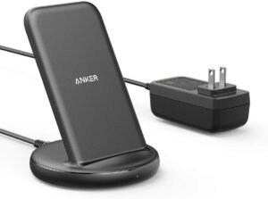 Anker PowerWave II Stand ワイヤレス充電器 ACアダプタ付属 Qi認証 iPhone 14 / 13シリーズ Galaxy Pixel