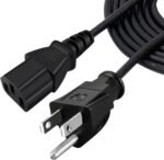 電源ケーブル 交換用 Anker SOLIX F2000 C1000 F3800 ポータブル電源 8フィート AC電源コードケーブル ブラック