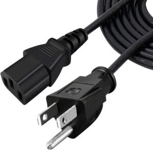 電源ケーブル 交換用 Anker SOLIX F2000 C1000 F3800 ポータブル電源 8フィート AC電源コードケーブル ブラック