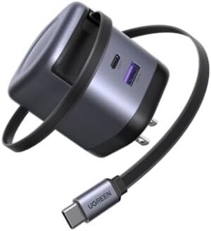 UGREEN 65W 巻き取り式充電器 急速充電器 USB-C 78cm 伸縮式 ケーブル 8階段調 详情图1