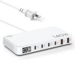 OMKUY 140W USB充電器 Type-c 6ポート 急速充電器（PPS&PD3.0&QC4+対応）PC同時充電 ノートPC充電器 コンセント | USB