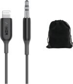 Anker A8194 3.5mmオーディオケーブル Lightningコネクタ付き 3フィート/0.9m 丈夫な編組デザイン iPhone 14/13/12/