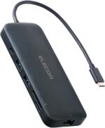 エレコム USB-C ハブ ドッキングステーション 8in1 PD100W HDMI 4K/60Hz対応 USB 10Gbps USB3.2(Gen2) 超高速