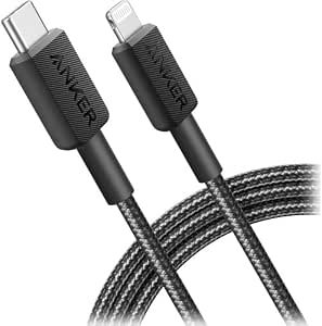 Anker 322 USB-C - Lightningケーブル 編組MFi認証 iPhone充電コード iPhone 15、14、13、12、11、iPad、A