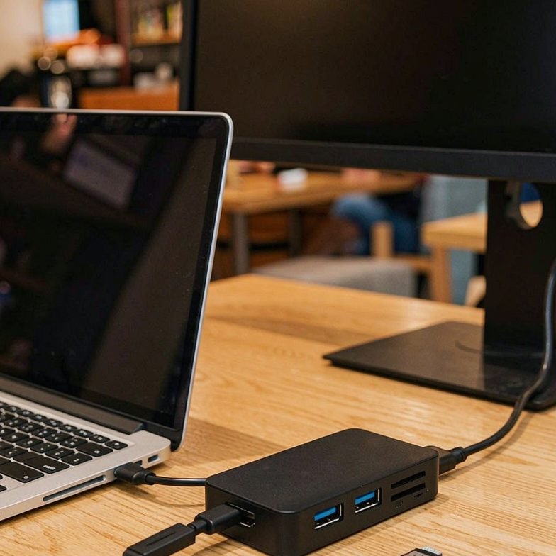 USB C Hub 332 (5-in-1、4K HDMI) アダプター – 拡張USB-Cノートパソコン 4K HDMI、2つのUSB-A 3.0ポート、SD/TFカードリーダー、コンパクトドック MacBook、Dell、HP、Lenovoなどに対応 – ブラック - Image 4